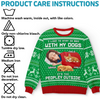 Custom Unisex Ugly Sweatshirt - Personalized  Christmas Birthday Gifts For Dog Lovers, Dog Dad And Mom - Santa, Bring Snacks To Bed