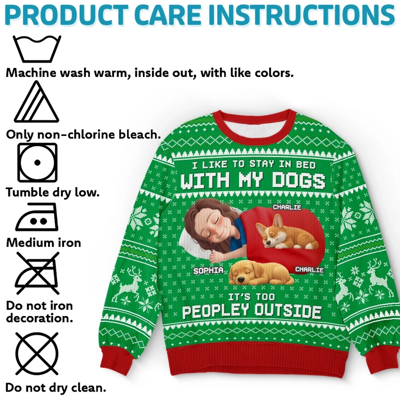Custom Name Funny Christmas Dog Lover Gifts - Personalized Sweatshirt