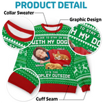 Custom Name Funny Christmas Dog Lover Gifts - Personalized Sweatshirt