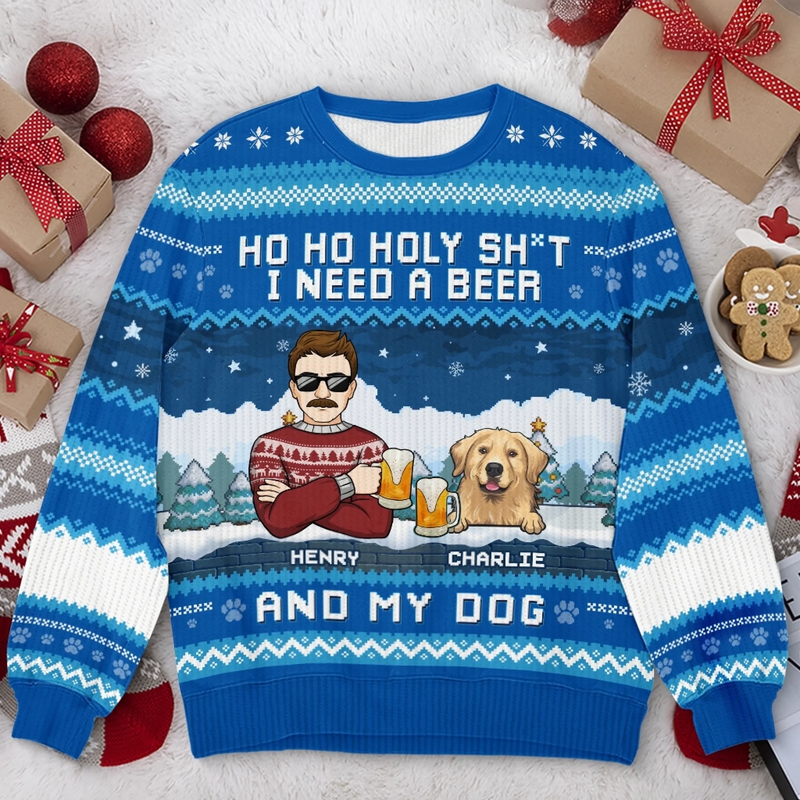 Custom Unisex Ugly Sweatshirt - Personalized  Christmas Birthday Gifts For Dog Lovers, Dog Dad And Mom - Jingle All The Paws