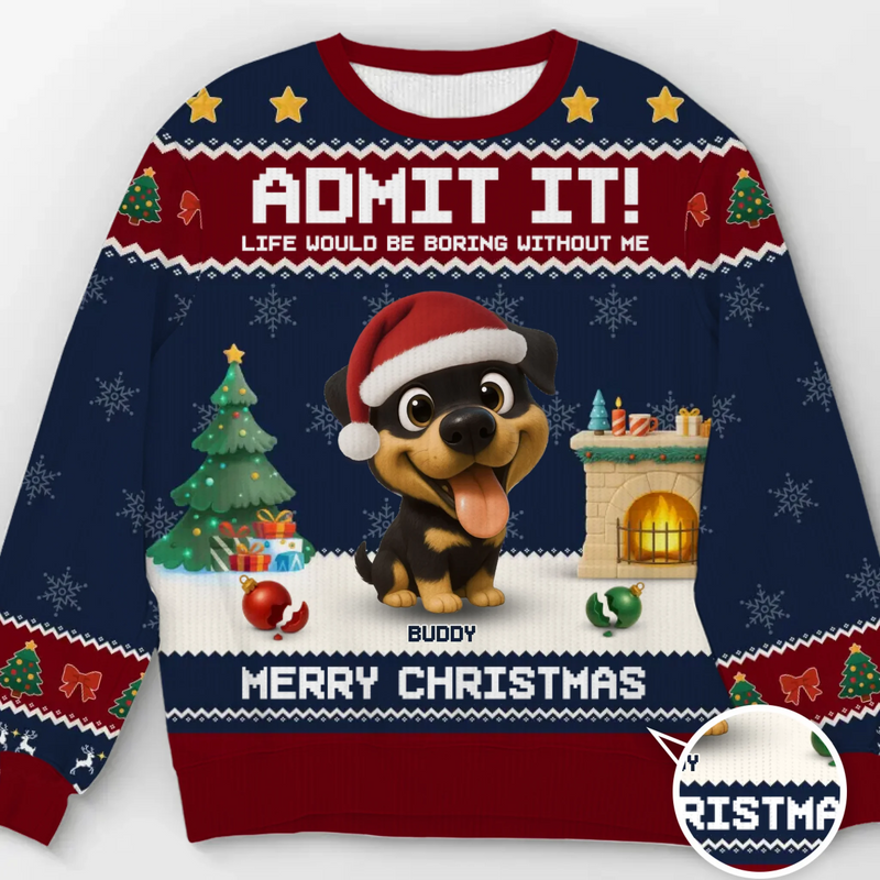 Custom Name Funny Dog Christmas Gifts - Personalized Sweatshirt