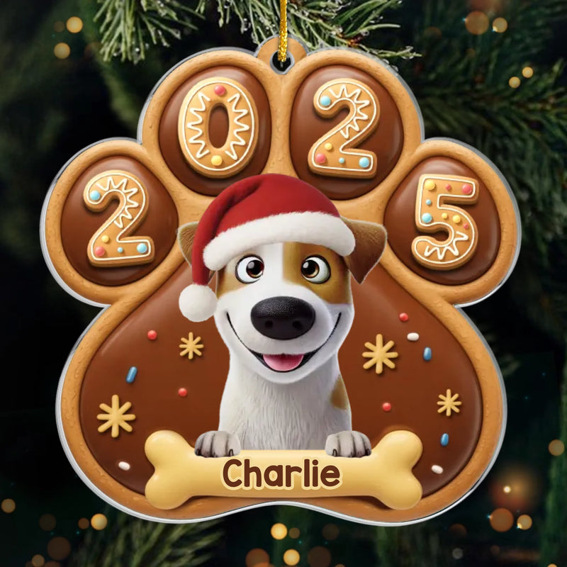 Custom Name Christmas Dog Gifts for Dog Lovers - Personalized Ornament