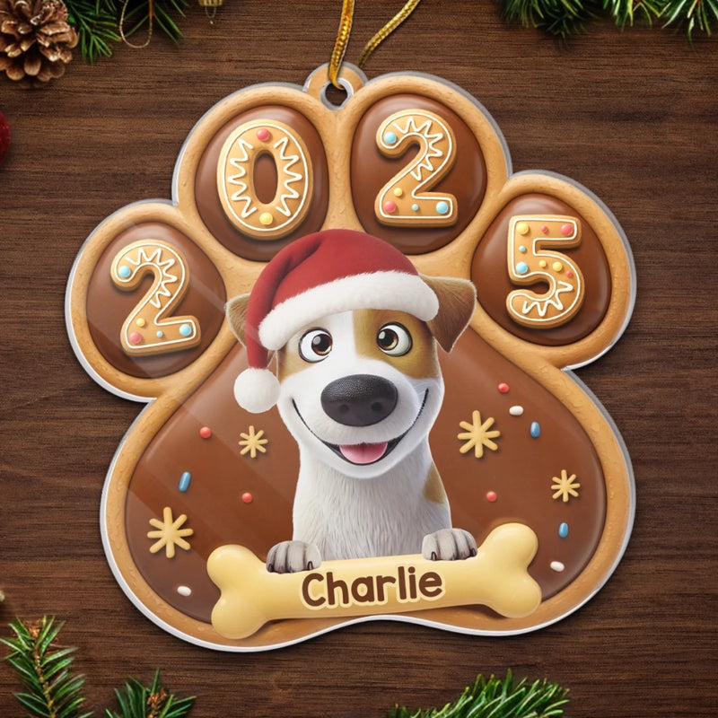 Custom Name Christmas Dog Gifts for Dog Lovers - Personalized Ornament