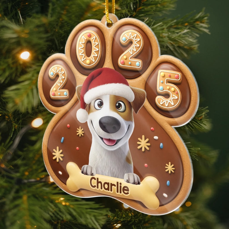 Custom Name Christmas Dog Gifts for Dog Lovers - Personalized Ornament