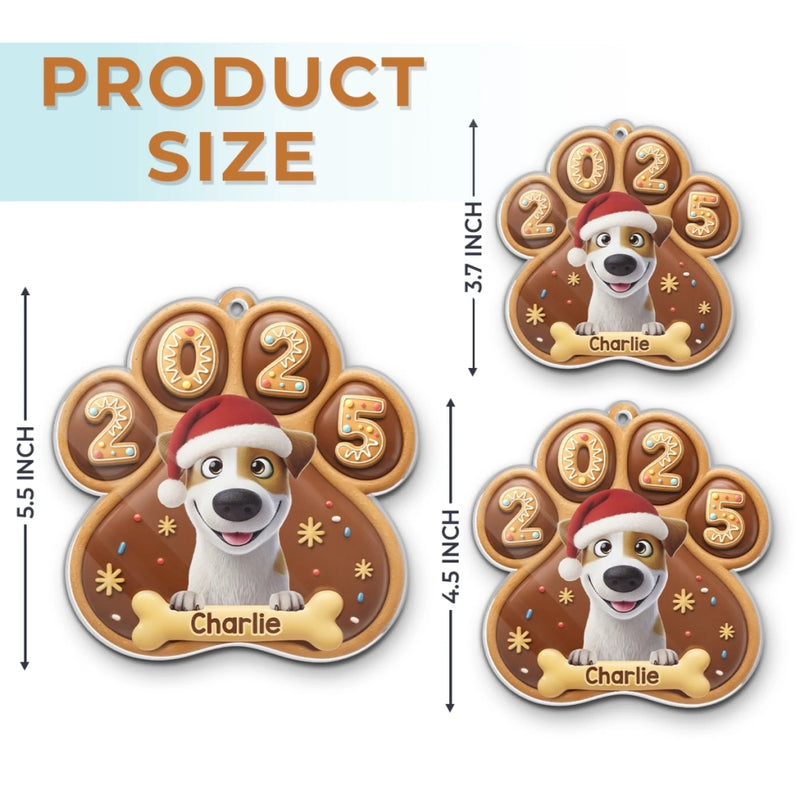 Custom Name Christmas Dog Gifts for Dog Lovers - Personalized Ornament