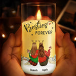 Custom Name Christmas Gifts for Best Friends - Personalized LED Candle Light