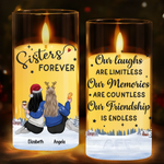 Custom Name Christmas Gifts for Best Friends - Personalized LED Candle Light