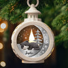 Custom Candlelight Lantern Ornament - Personalized Pet Christmas Memorial Sympathy Gifts For Cats - Purrs Light Our Nights
