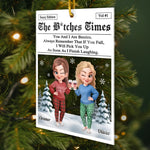Custom Name Christmas Bestie Gifts for Women - Personalized Ornament