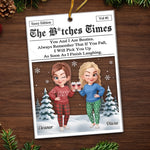 Custom Name Christmas Bestie Gifts for Women - Personalized Ornament