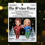 Custom Name Christmas Bestie Gifts for Women - Personalized Ornament