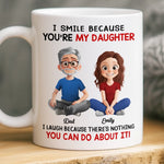 Custom Name Daughter Gifts for Dad - Personalized Mug