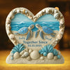 Custom Shaped Light Box - Personalized Anniversary Wedding Gifts For Husband And Wife, Him And Her - Turtley In Love With You