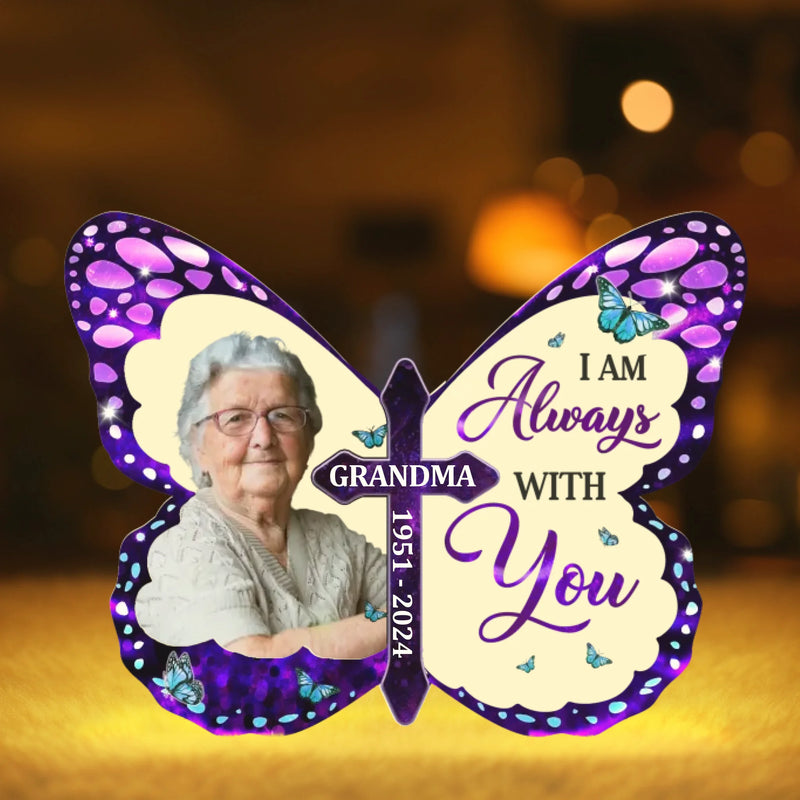 Custom Photo Shaped Light Box - Personalized Memorial Sympathy Gifts For Loss Of Mom, Dad - Forever Missed, Forever Loved