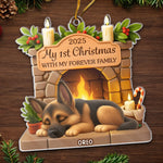 Custom Name First Christmas Puppy Gifts - Personalized Ornament