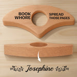 Custom Name Book Whore Gifts for Book Lovers - Personalized Engraved Book Page Holder
