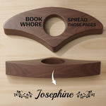 Custom Name Book Whore Gifts for Book Lovers - Personalized Engraved Book Page Holder