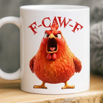 Funny Angry Chicken Gift for Bird Lovers - Humorous Coffee Mug