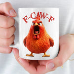 Funny Angry Chicken Gift for Bird Lovers - Humorous Coffee Mug