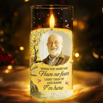 Custom Photo Memorial Keepsake Decor - Personalized LED Candle Light