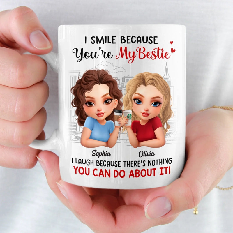 Custom Mug - Personalized Best Friend Birthday Gifts For Women, Besties, Sisters, BFF - Too Much Fun To Handle