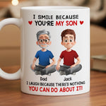 Custom Name Funny Father Son Gifts - Personalized Mugs