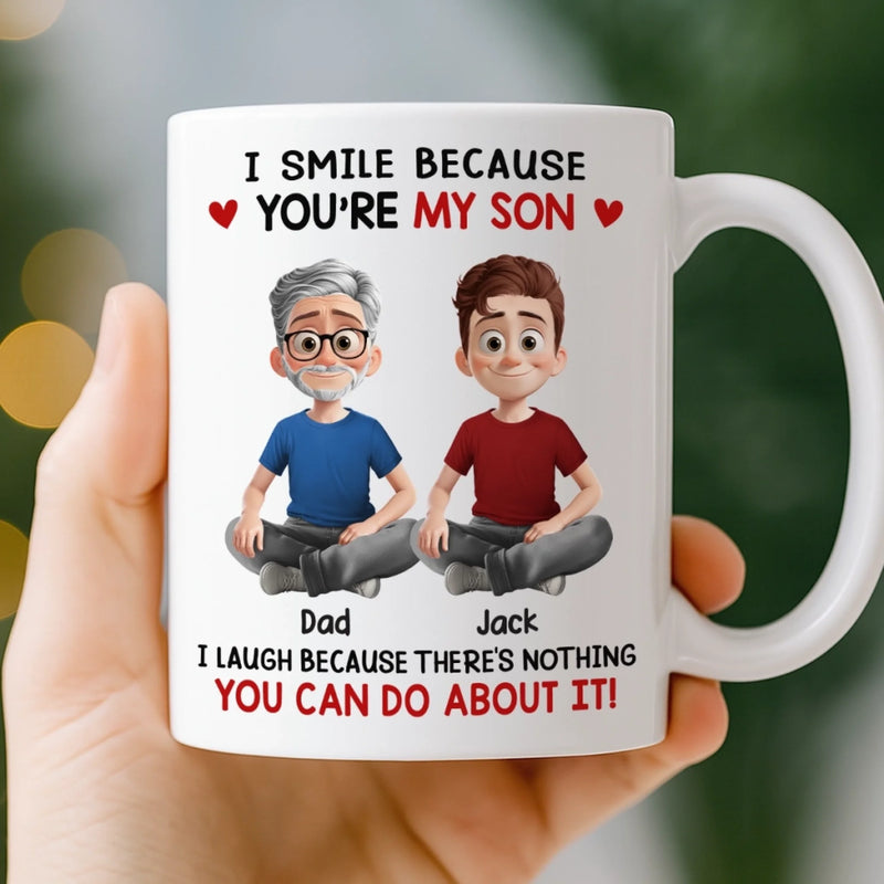 Custom Name Funny Father Son Gifts - Personalized Mugs