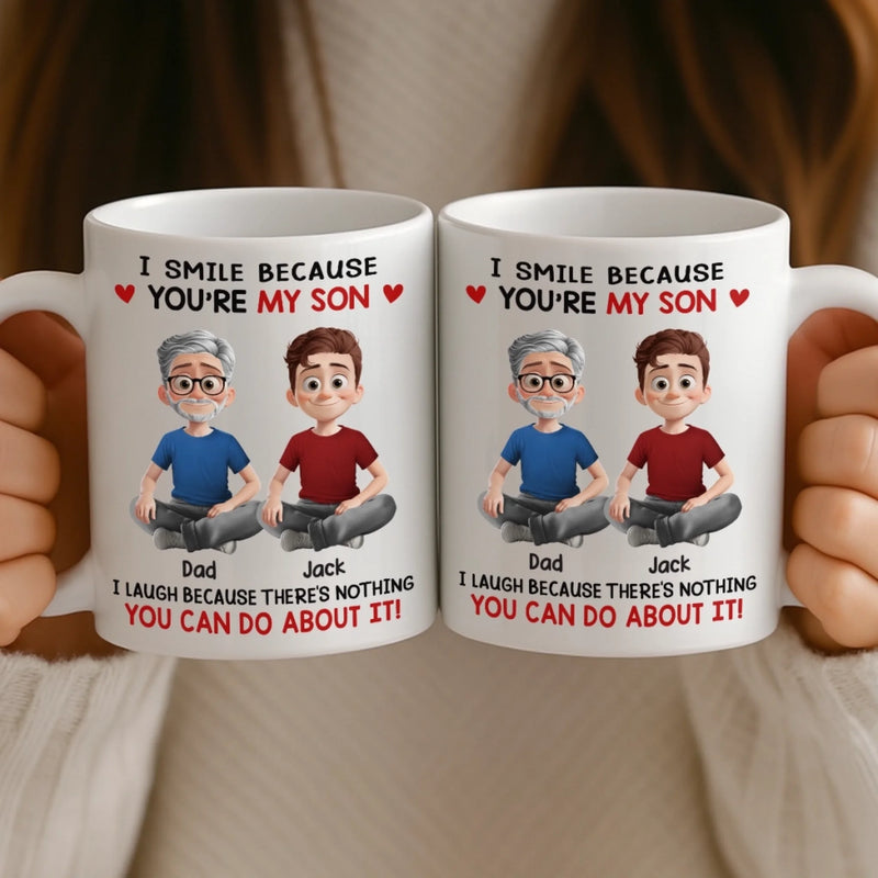 Custom Name Funny Father Son Gifts - Personalized Mugs