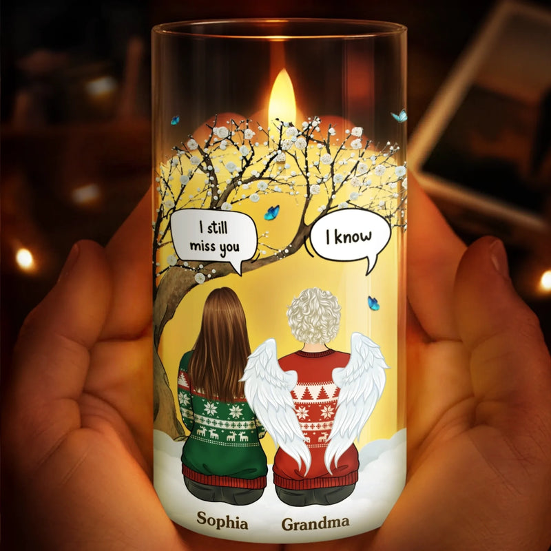 Custom Name Memorial Angel Remembrance Gifts - Personalized LED Candle Light