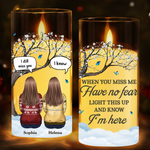 Custom Name Memorial Angel Remembrance Gifts - Personalized LED Candle Light