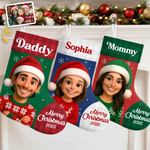Custom Name Family Christmas Gifts - Personalized Christmas Stocking