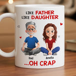 Custom Name Funny Father Daughter Gifts - Personalized Mugs