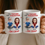 Custom Name Funny Father Daughter Gifts - Personalized Mugs