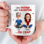 Custom Name Funny Father Daughter Gifts - Personalized Mugs
