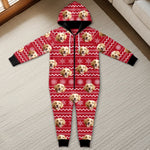 Custom Pet Photo Christmas Gifts for Dog Lovers - Personalized Adult Onesie