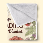 Custom Name Book Reading Dog Cuddling Gifts for Women - Personalized Blanket