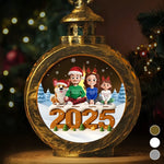 Custom Name Christmas Family Gifts - Personalized Candlelight Lantern Ornament