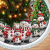 Custom Snowman Tree Skirt - Personalized Christmas Birthday Gifts For Grandma, Grandpa, Grandparents - Love Wrapped In Holiday Magic