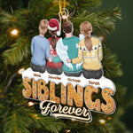 Custom Name Siblings Christmas Gifts - Personalized Ornament