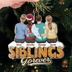 Custom Name Siblings Christmas Gifts - Personalized Ornament