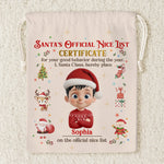 Custom Name Christmas Gifts for Kids - Personalized Christmas Favor Bag