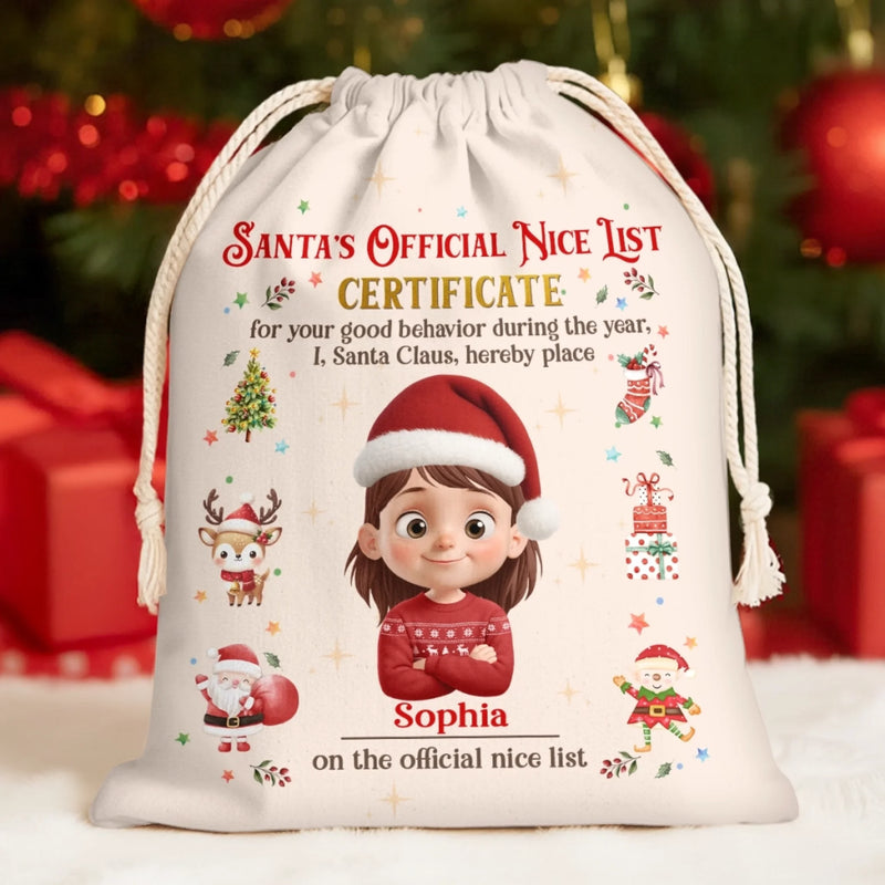 Custom Favor Bag - Personalized Christmas Birthday Gifts For Kids - Tiny Joys Sparkling Nights