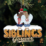 Custom Name Siblings Christmas Gifts - Personalized Ornament