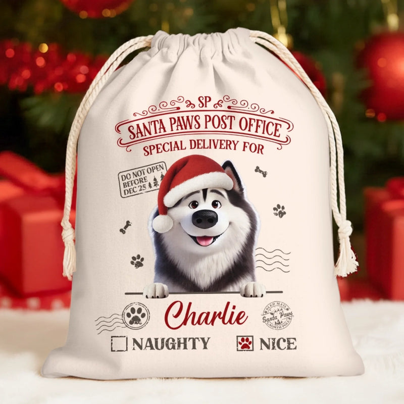 Custom Favor Bag - Personalized Christmas Birthday Gifts For Dog Lovers, Dog Dad And Mom - Paws And Joy This Christmas