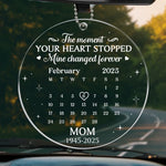 Custom Memorial Mom Remembrance Gift - Personalized Car Ornament