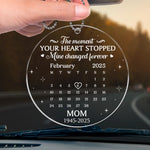 Custom Memorial Mom Remembrance Gift - Personalized Car Ornament