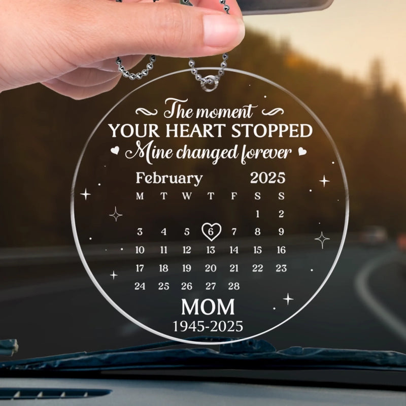 Custom Memorial Mom Remembrance Gift - Personalized Car Ornament