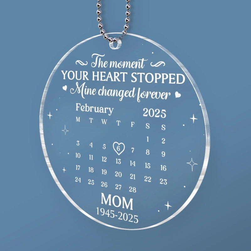 Custom Memorial Mom Remembrance Gift - Personalized Car Ornament