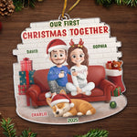 Custom Name First Christmas Together Gifts for Couples - Personalized Ornament