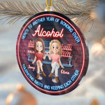 Custom Name Funny Drinking Friends Gifts - Personalized Ornament